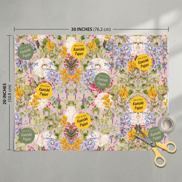 Custom Gift Wrapping Paper - Bespoke Sunlit Meadow - Chatterbox Labels - Wrapping Paper