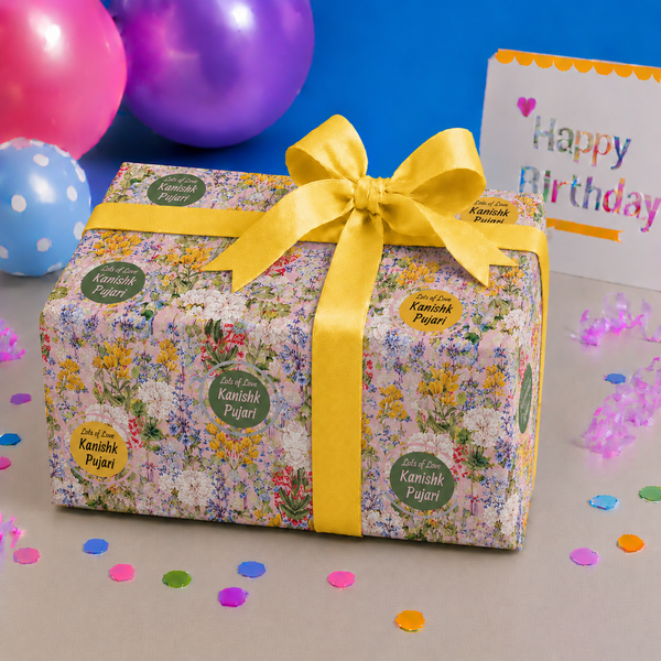 Custom Gift Wrapping Paper - Bespoke Sunlit Meadow - Chatterbox Labels - Wrapping Paper