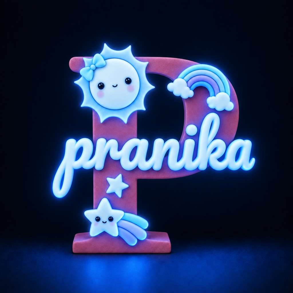 Sunshine Theme Personalised Name Stand Glow In The Dark