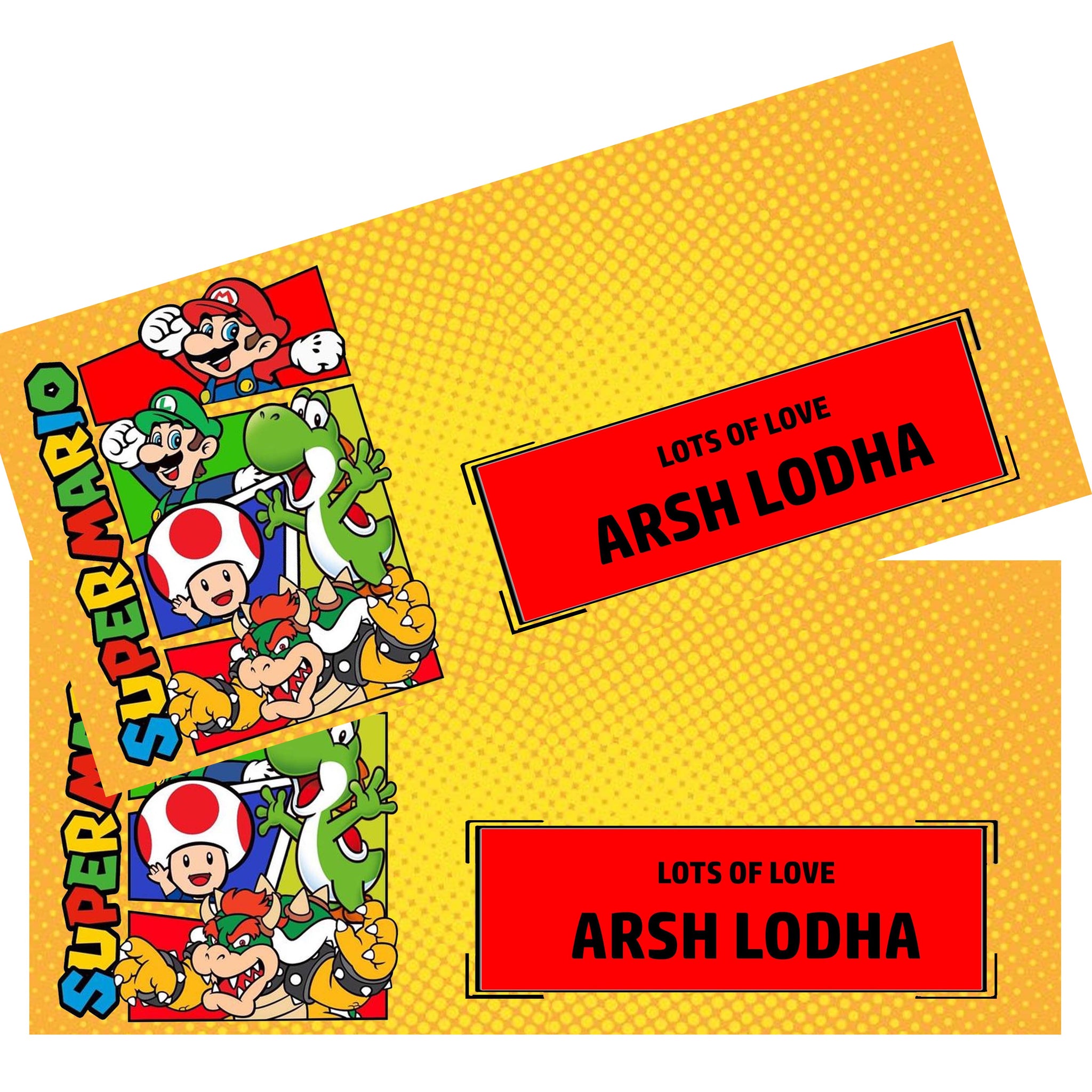 Copy of Money Envelopes - Super Mario - Set of 20 Chatterbox Labels