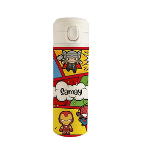 Personalised Stainless Steel Water Bottle - Super Hero