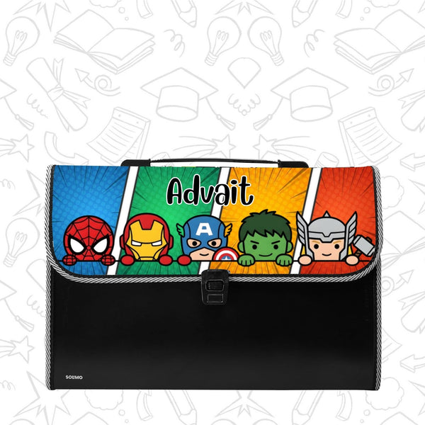 Personalised File Folders  - Superhero Design