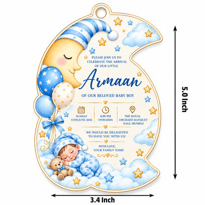 Baby Shower & Birth Announcement Gift Tags in a Sweet Moonlight Design
