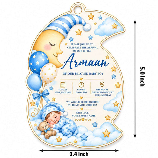 Birth Announcement Gift Tags & Gift Labels Sweet Moonlight Design