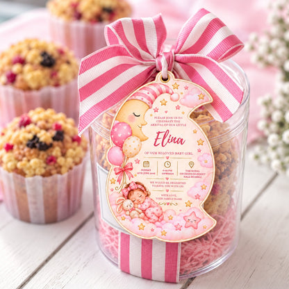 Baby Shower & Birth Announcement Gift Tags in a Sweet Moonlight Design