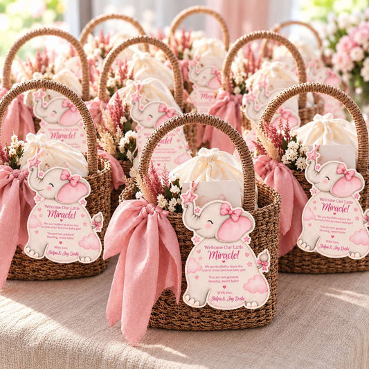 Birth Announcement Gift Tags & Gift Labels Sweetest Arrival Design