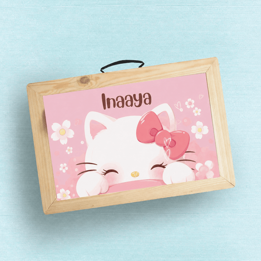Custom Folding Desk - Hello Kitty Design - Chatterbox Labels - Folding Table