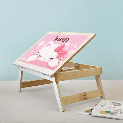 Custom Folding Desk - Hello Kitty Design - Chatterbox Labels - Folding Table