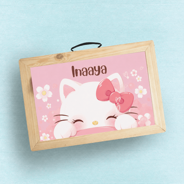 Custom Folding Desk - Hello Kitty Design - Chatterbox Labels - Folding Table