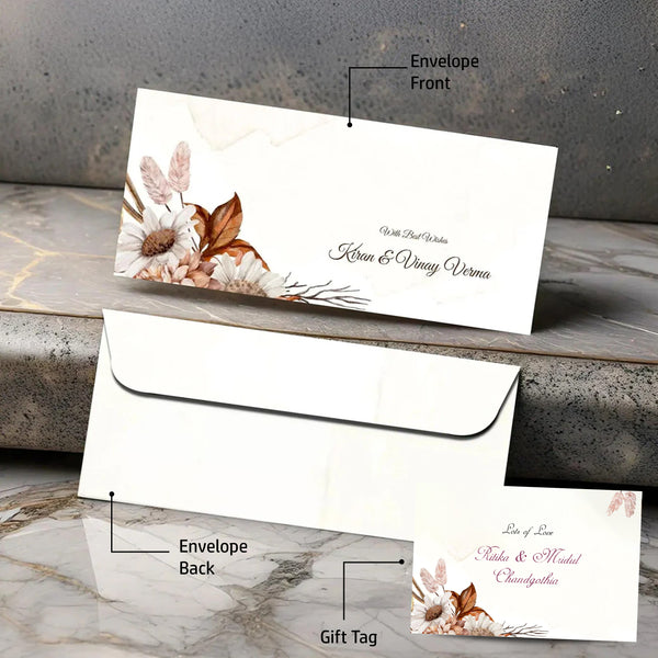 Personalised Money Envelopes - Timeless Grace - Set of 20