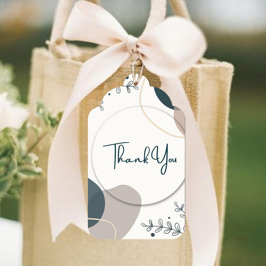 Personalised Thank You Cards - Tranquil Foliage - Set of 15 - Chatterbox Labels - Thank You Cards