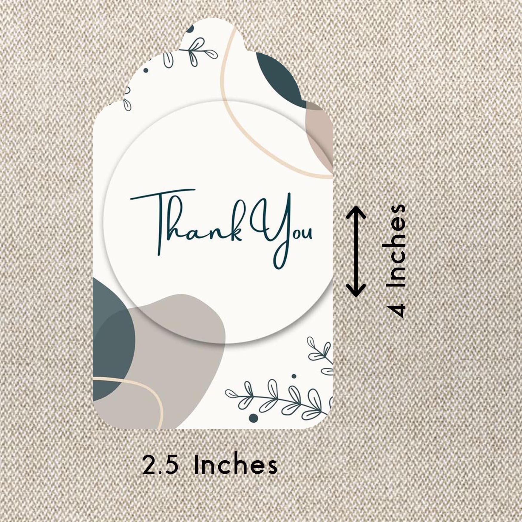 Personalised Thank You Cards - Tranquil Foliage - Set of 15 - Chatterbox Labels - Thank You Cards