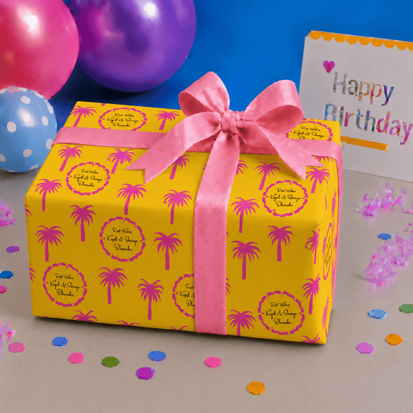 Custom Gift Wrapping Paper - Tropical Glow - Chatterbox Labels - Wrapping Paper