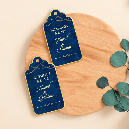 Luxe Personalised Gift Tags - Royal Blue - Chatterbox Labels-Gift Tags