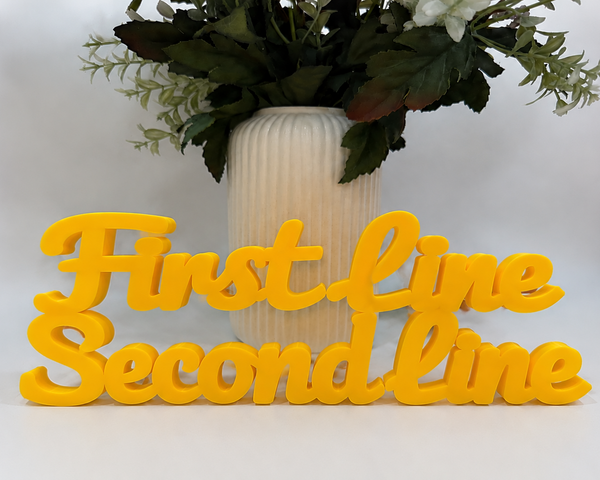 3D Printed Custom Quote Stand
