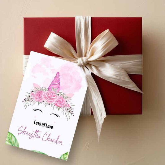 Gift tags / Gift Stickers - Unicorn Floral Crown theme - Chatterbox Labels - Gift Tags
