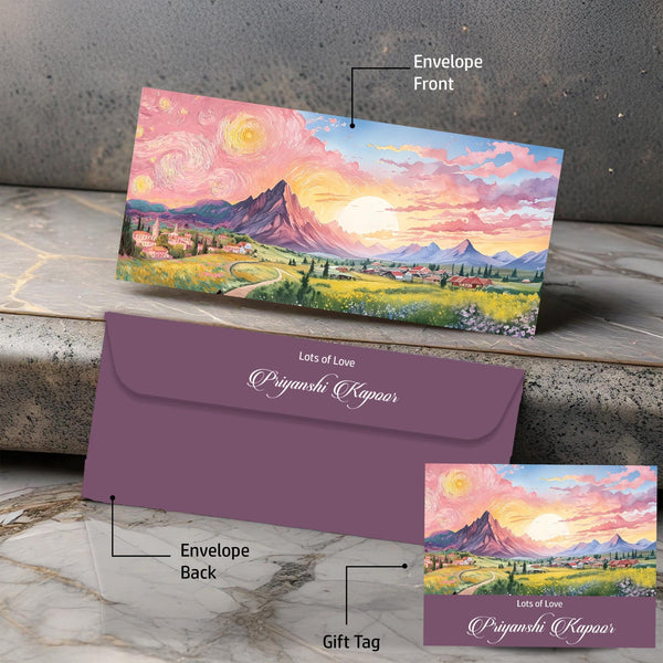 Personalised Money Envelopes - Van Gogh Design - Chatterbox Labels-Envelopes