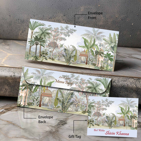 Personalised Money Envelopes -Vintage Garden Theme - Set of 20