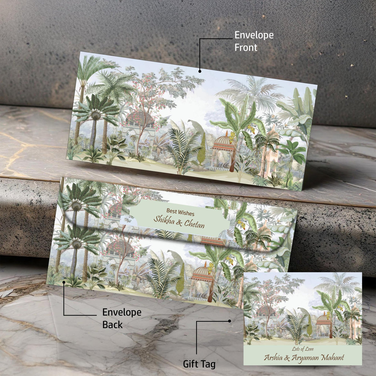 Personalised Money Envelopes -Vintage Garden Theme - Chatterbox Labels-Envelopes