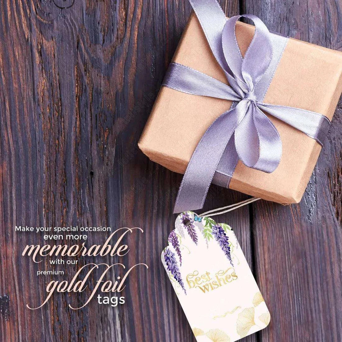 Luxe Personalized Gift Tags - Violet Elegance - Chatterbox Labels - Gift Tags