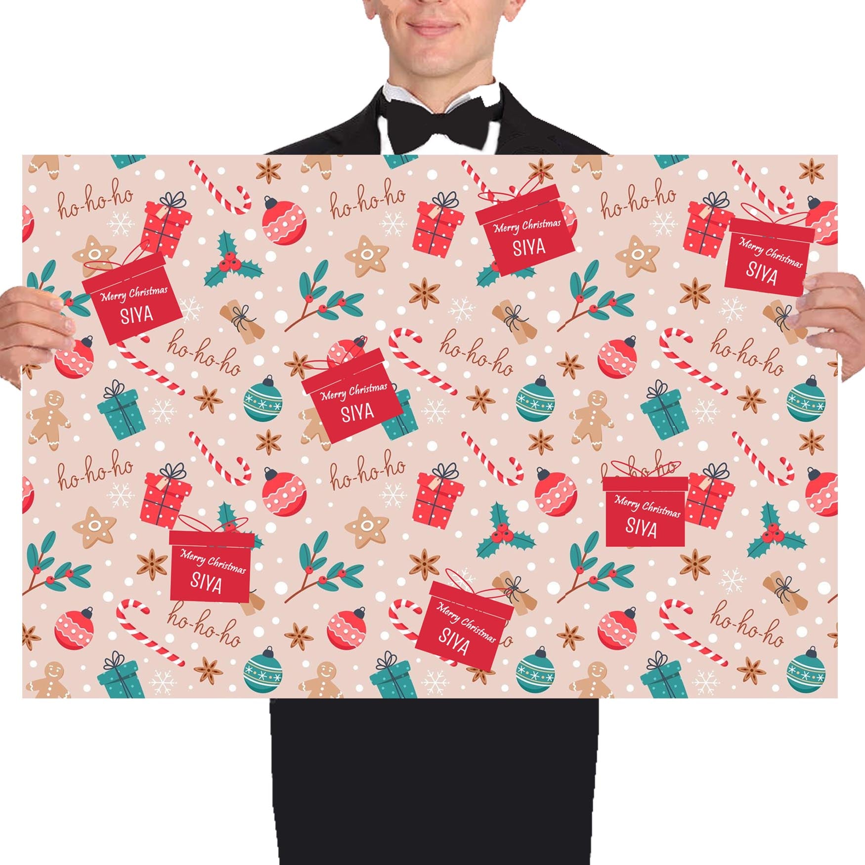 Personalized Christmas Gift Wrapping Paper