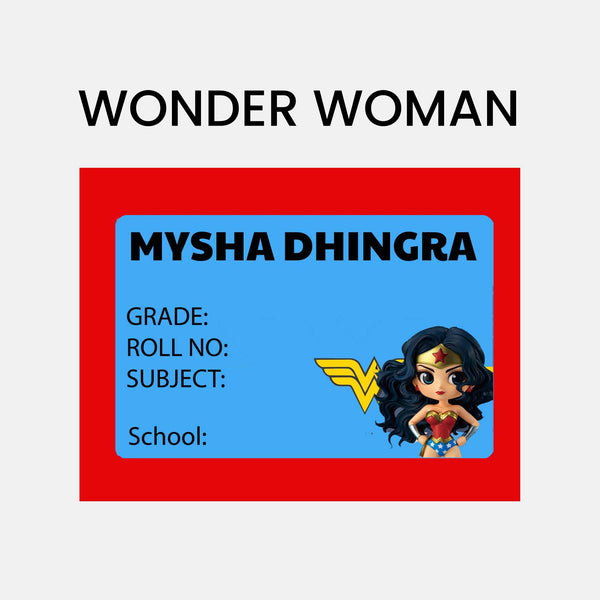 Book Labels & Stickers - SUPERHERO - Chatterbox Labels - Book Labels