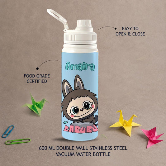 Personalised Stainless Steel Water Bottle - Labubu Design - Chatterbox Labels-Water Bottle