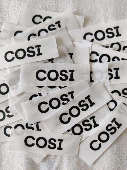 Custom Sew On Fabric Labels for Clothing - Chatterbox Labels - Clothing Labels