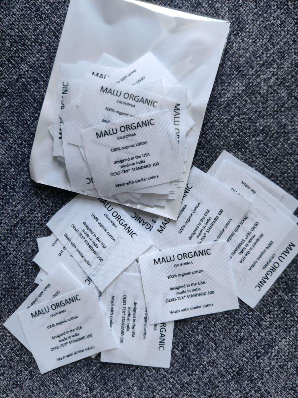 Custom Sew On Fabric Labels for Clothing - Chatterbox Labels - Clothing Labels