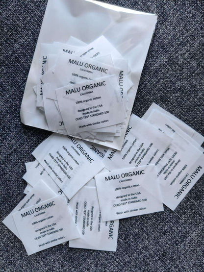 Custom Sew On Fabric Labels for Clothing - Chatterbox Labels - Clothing Labels