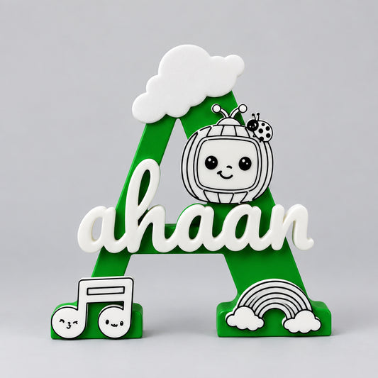 Pop Culture Theme Personalised Name Stand Glow In The Dark