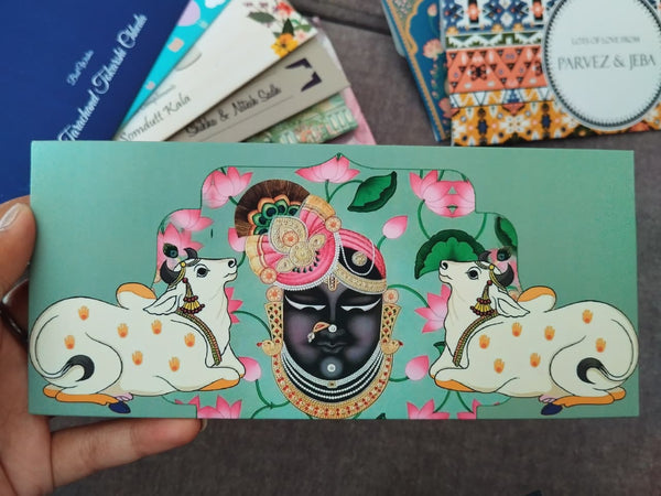 Personalised Money Envelopes - Shringar - e - Shreenathji Design - Chatterbox Labels - Envelopes
