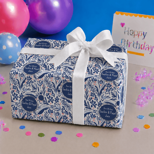 Custom Gift Wrapping Paper - Whispering Blossoms - Chatterbox Labels - Wrapping Paper