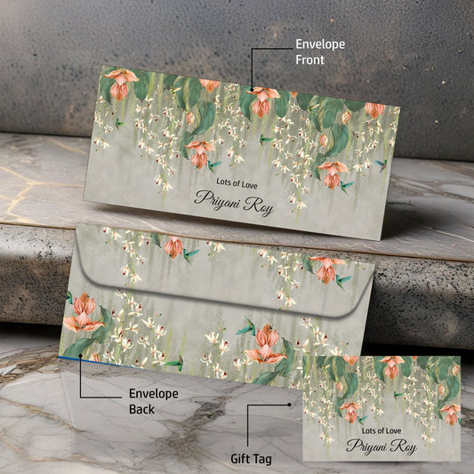 Personalised Money Envelopes - Whispering Vines Theme - Chatterbox Labels-Envelopes