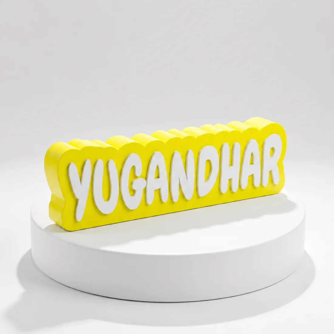 White on Fluorescent Yellow