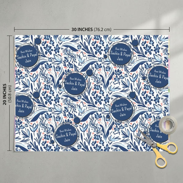 Custom Gift Wrapping Paper - Whispering Blossoms - Chatterbox Labels - Wrapping Paper
