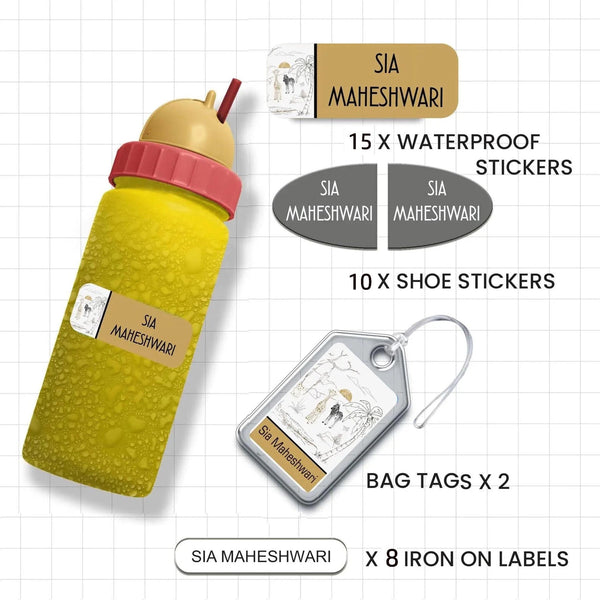 Classic Combo Label Pack - Set of 35 pieces - ANIMALS & NATURE - Chatterbox Labels - Value Packs