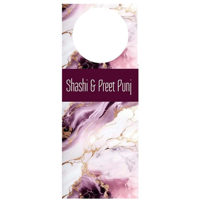 Wine Bottle Neck Tag - Pink Marble - Set of 10 - Chatterbox Labels - Wine Gifting
