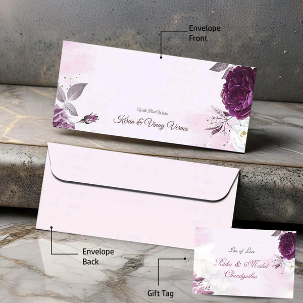 Personalised Money Envelopes - Winter Garden - Set of 20
