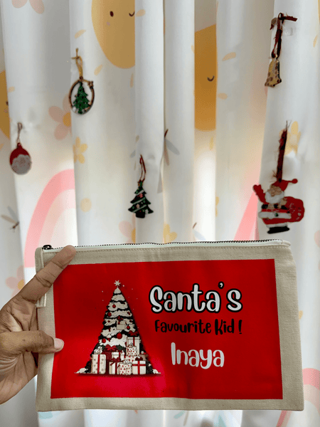 Custom Pencil Pouch - Christmas Design - Chatterbox Labels - Pouch