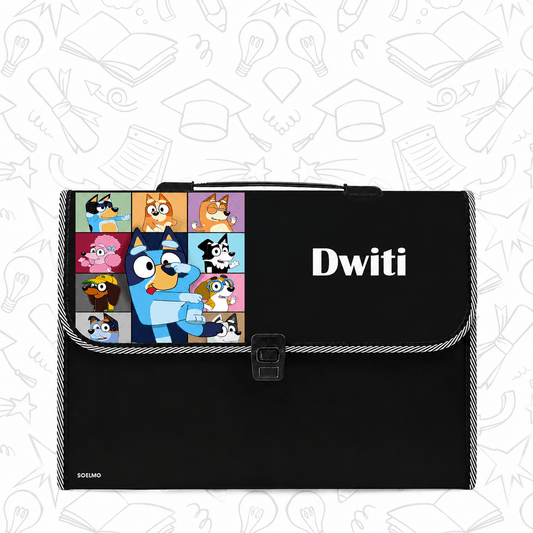 Personalized File Folders - Bluey Design