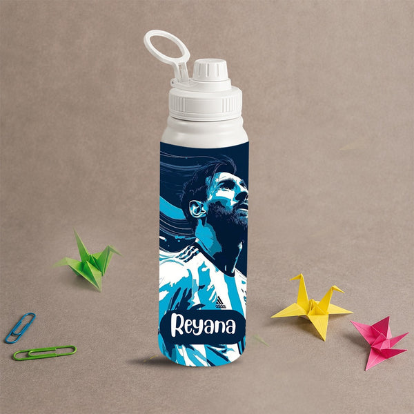 Personalised Insulated Stainless Steel Bottle – 600 ML - Messi Design