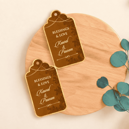 Luxe Personalised Gift Tags - Golden Prestige - Chatterbox Labels-Gift Tags