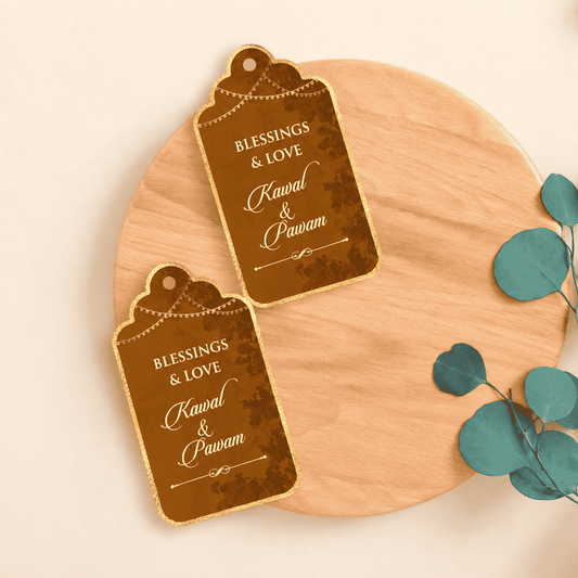 Luxe Personalised Gift Tags - Golden Prestige - Chatterbox Labels-Gift Tags
