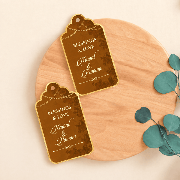 Luxe Personalised Gift Tags - Golden Prestige - Chatterbox Labels-Gift Tags