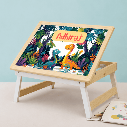 Custom Folding Desk - Dino Theme - Chatterbox Labels-Folding Table