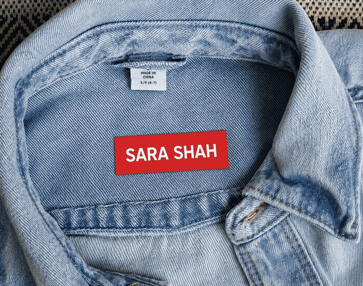 Custom Heat Transfer Clothing Labels for Fabric - Chatterbox Labels - Clothing Labels