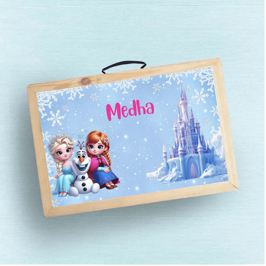 Custom Folding Desk - Frozen Theme - Chatterbox Labels-Folding Table