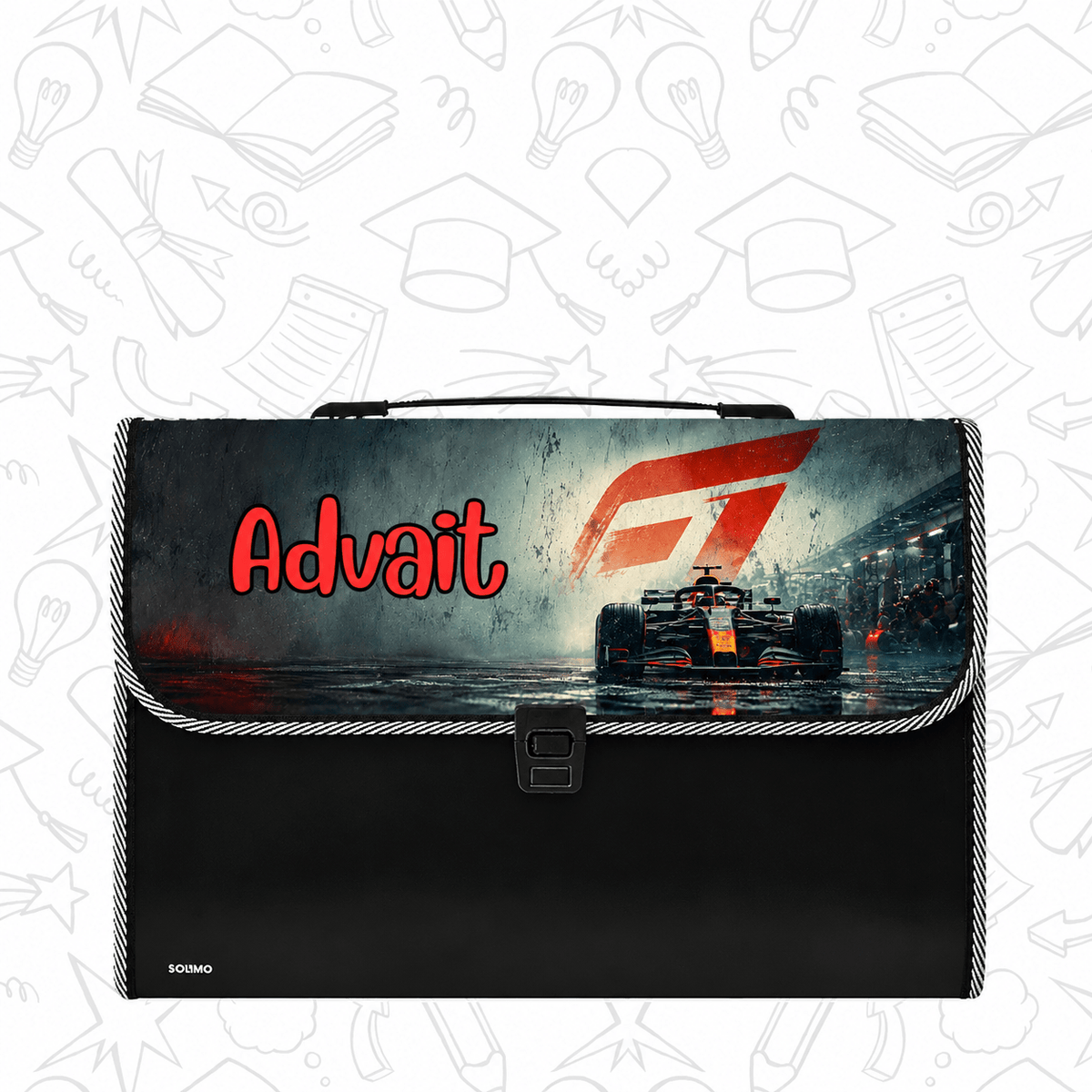 Personalised File Folders - Formula 1 Design - Chatterbox Labels-Folder