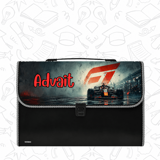 Personalised File Folders - Formula 1 Design - Chatterbox Labels-Folder
